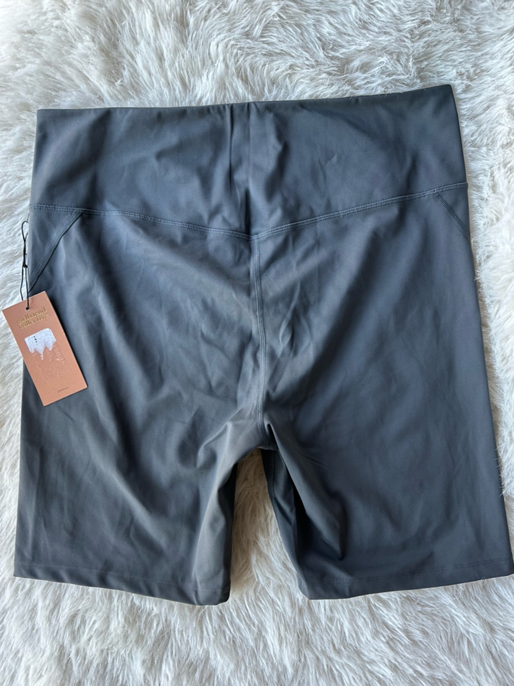 Girlfriend Collective  Charcoal Gray Bike Shorts 5XL new with tags - Picture 2 of 10